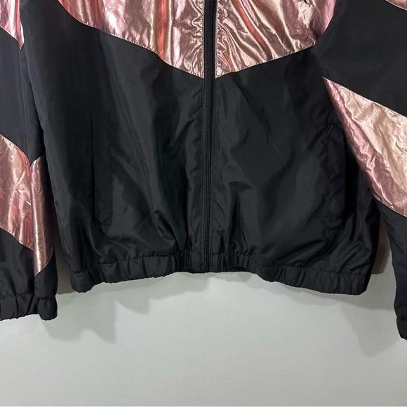 Zyia Active Wear Metallic Pink Block Windbreaker Jacket - Picture 4 of 8